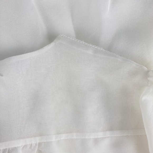 NWT Diane von Furstenberg DVF Silk Embroidered Blouse-V-Neck Top-Work to Weekend - Picture 16 of 16